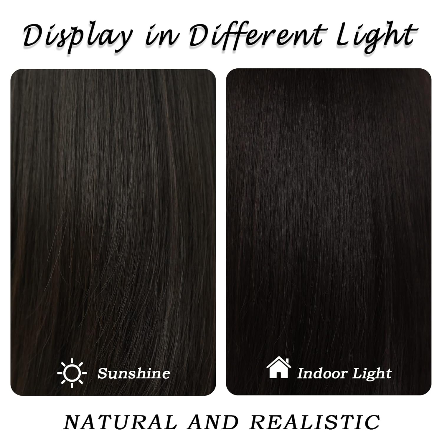 Long Natural Black Wig with Bangs Straight Wigs for Women,Heat Resistant Layered Synthetic Wigs for Daily Use